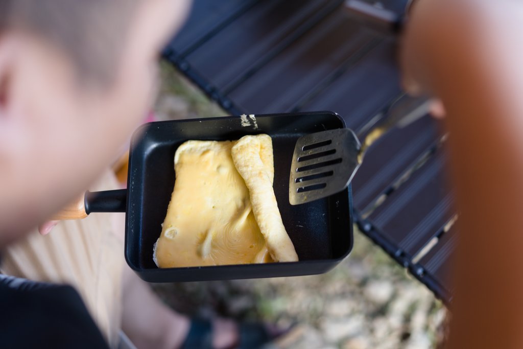 露營日記-蛋捲早餐